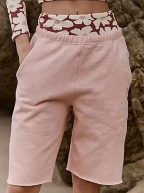 Free People For the Win Long Shorts - Rose Pink - NWOT
